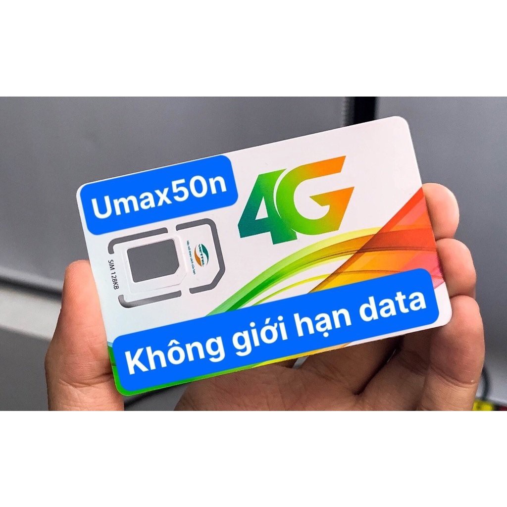 Sim Viettel Umax50n Không Giới Hạn Dung Lượng Data KHI SỬ DUNG FACEBOOK, YUOTUBE TIKTOK.., Chỉ 50k 1 Tháng