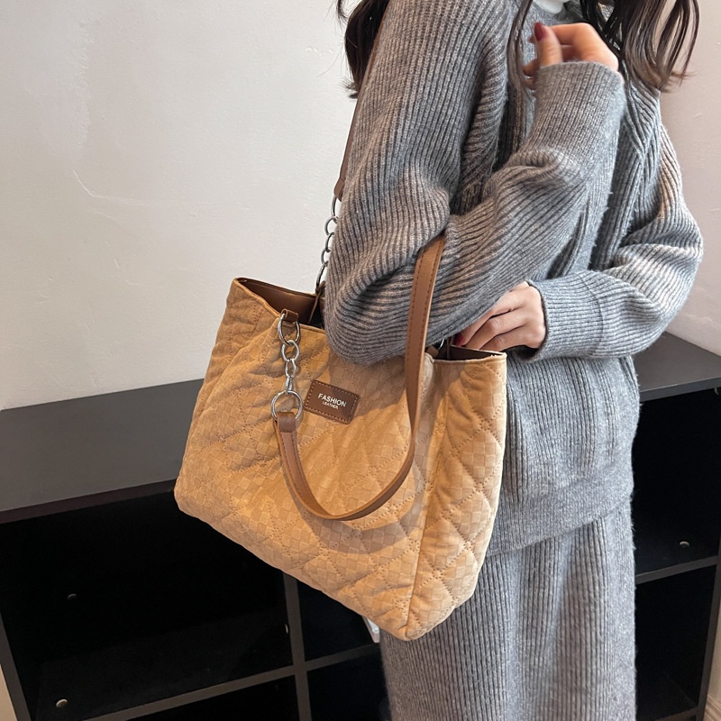 Túi Xách Một Bên Vai Sức Chứa Lớn Màu Trơn Thời Trang Đơn Giản