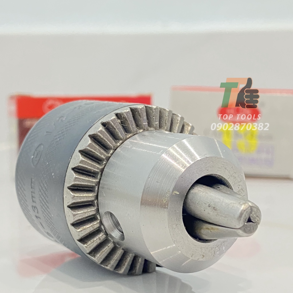 Đầu kẹp mũi khoan, đầu kẹp mũi khoan 13mm có khoá, chuôi ren 1/2 ‘ dùng cho khoan điện, khoan pin và bulong