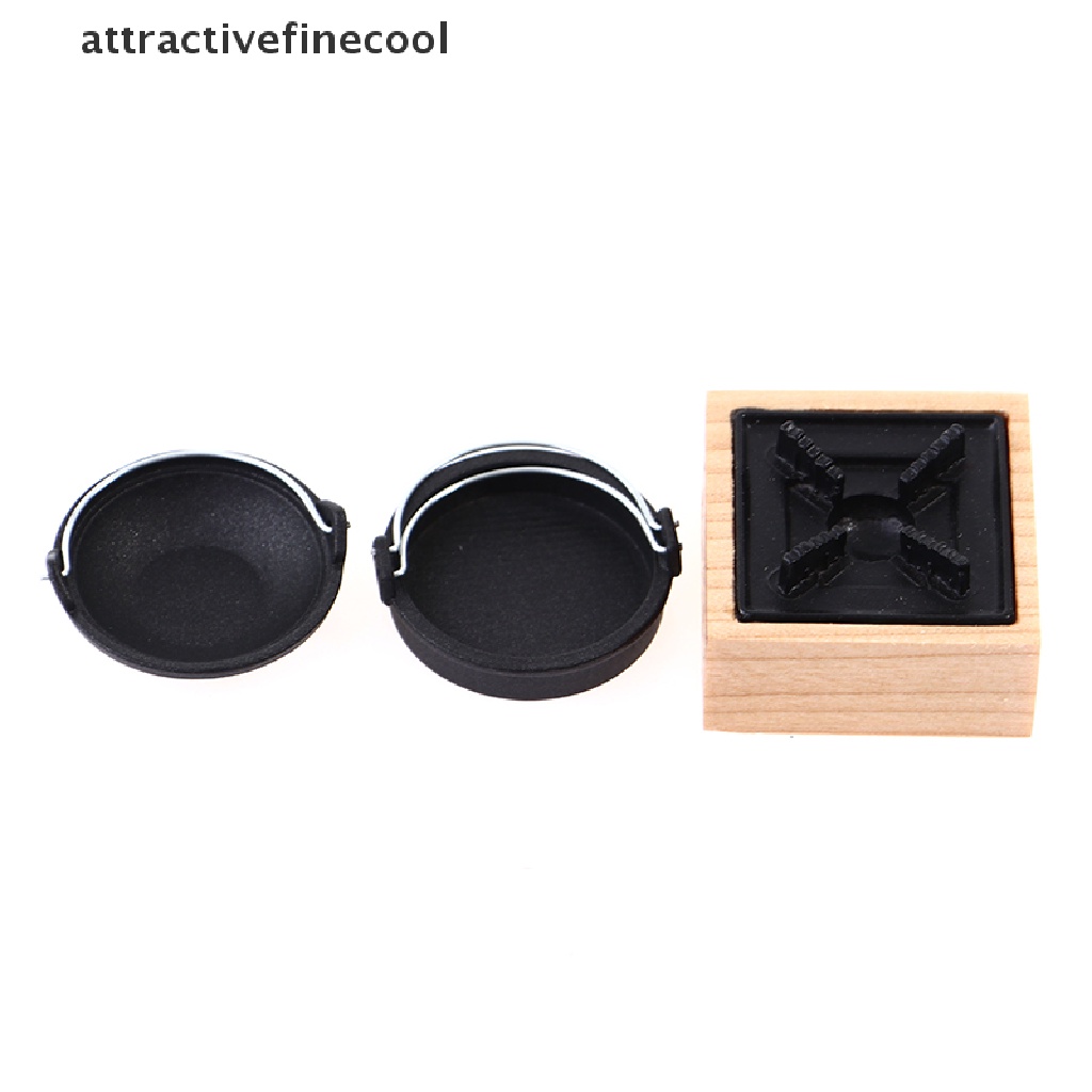 Set 3 Mô Hình Bếp Nấu Ăn Mini Tỉ Lệ 1: 12 Xinh Xắn Dùng Để Trang Trí Nhà Búp Bê