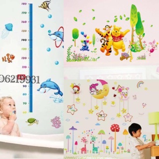 Tranh decal dán tường cho bé- combo 4 tranh