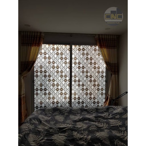 Giấy decal dán kính mờ 90x100cm, dán cửa sổ chống nắng, ánh sáng, nhìn trộm, trang trí tết, họa tiết hình ô vuông đen