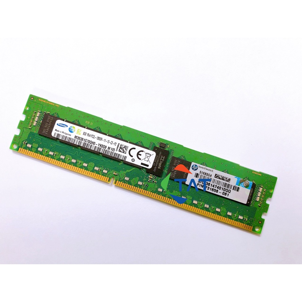 Ram ECC Samsung 8GB DDR3 1600MHz PC3L-12800R 1.35V Registered Dùng cho Server Workstation