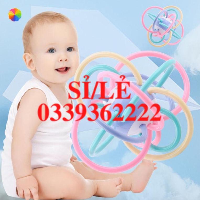 Shijia Ni Manhattan Ball Baby Teether Holding Ball Molar Stick 3-6-12 Months Baby Toy MM  HAIANHSHOP