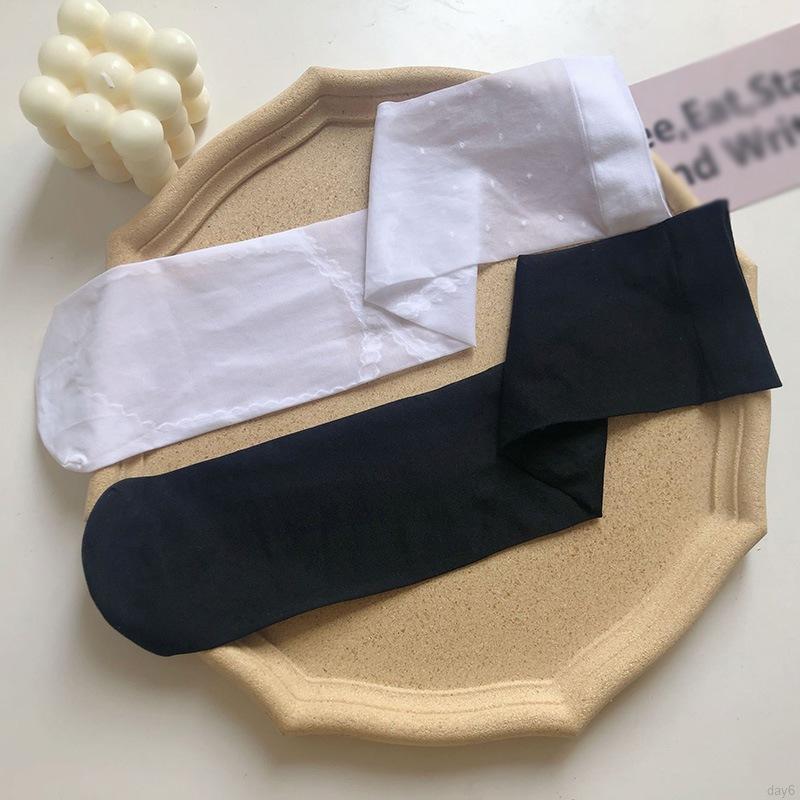 Đôi Tất Cotton Màu Trơn Trang Trí Nơ Ren Xinh Xắn Cho Nữ