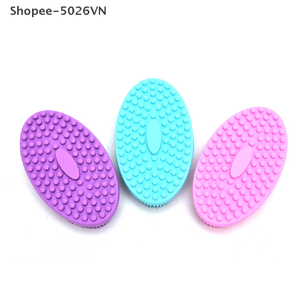 Bàn Chải Tắm Tẩy Tế Bào Chết Bằng Silicon Mềm Mại Phù Hợp Với Da Em Bé (f)