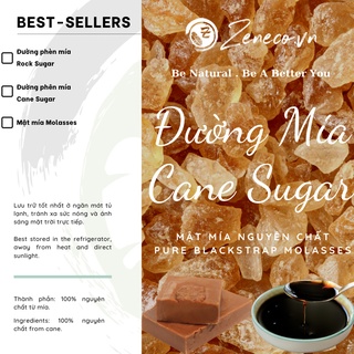 Đường phèn mía - Đường phên mía - Mật mía nguyên chất | Rock Sugar - Cane Sugar - Pure Molasses