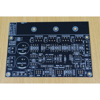 PCB Mạch Công Suất TDA2030A BTL Bản Chuẩn 4 IC - 1 Cái