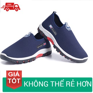 Giày nam thể thao chạy bộ - giày lười, giày mọi vải nam hót 2020