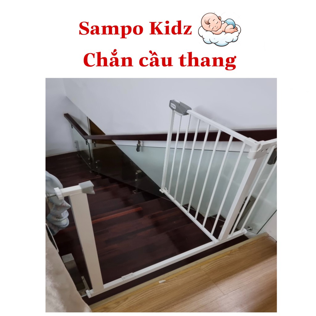 Thanh Chắn Cửa, Chắn Cầu Thang Ngăn Bé Leo Trèo (Không Khoan Tường)