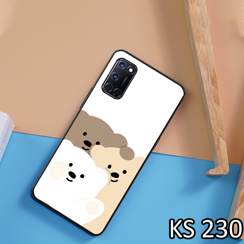 Ốp lưng Oppo A52 - Oppo A53 - Oppo A92 - Ốp in hình gấu bear ngộ nghĩnh
