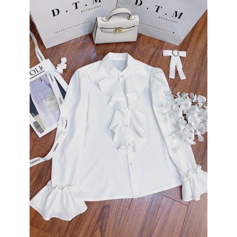 Ria Shirts - áo sơ mi cổ bèo thiết kế
