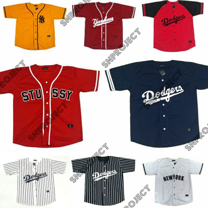 Áo Thun Bóng Chày In Chữ dodgers texas new york yankees Cá Tính Cho Nam Và Nữ