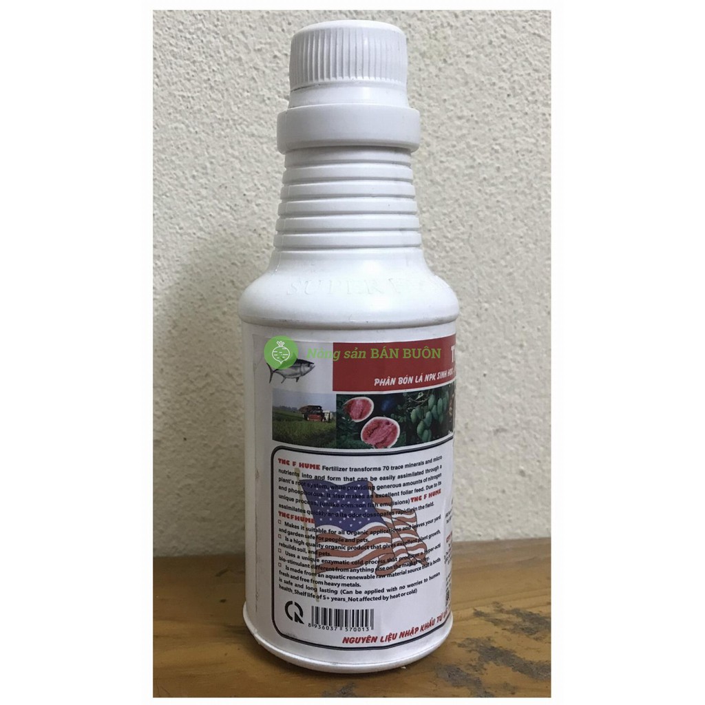 TNC F HUME 250ml - Phân bón lá NPK Sinh học - HUMATE - Dầu cá - Đạm cá - Organic Bio Fertilizer - NEW FISH - FISH 6.2.2