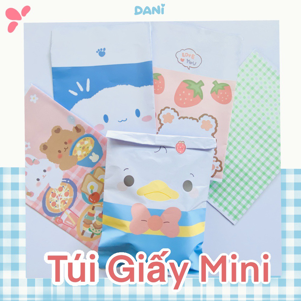 Túi Giấy Gói Hàng Để Bánh, Kẹo, Quà Tặng Khổ A5