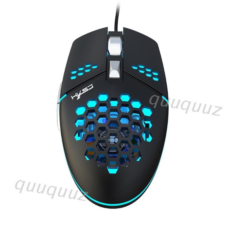 Chuột quang gaming 8000dpi dây cắm USB vỏ tổ ong độc đáo