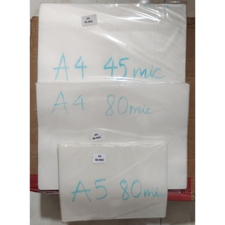 [HN]Màng ép giấy ép plastic 80mic 45mic A4 A5 100 tờ - từ 3 tập mỗi mã màng đều có giá tốt hơn nhiều, khách vào shop xem