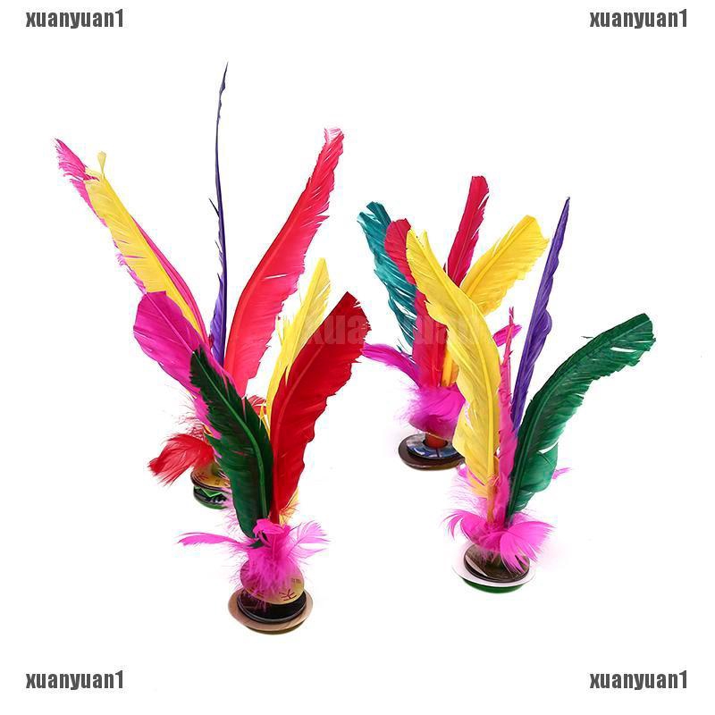 {XUANYUAN} China Jianzi Bánh Xe Đá Lông Ngỗng Sang Trọng