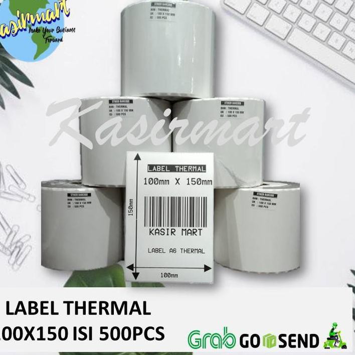 5.5 Heat Label 100x150 Contents 500 Pcs Paper A6 Resi Shopee Jne J & Tiki Marketplac Paper