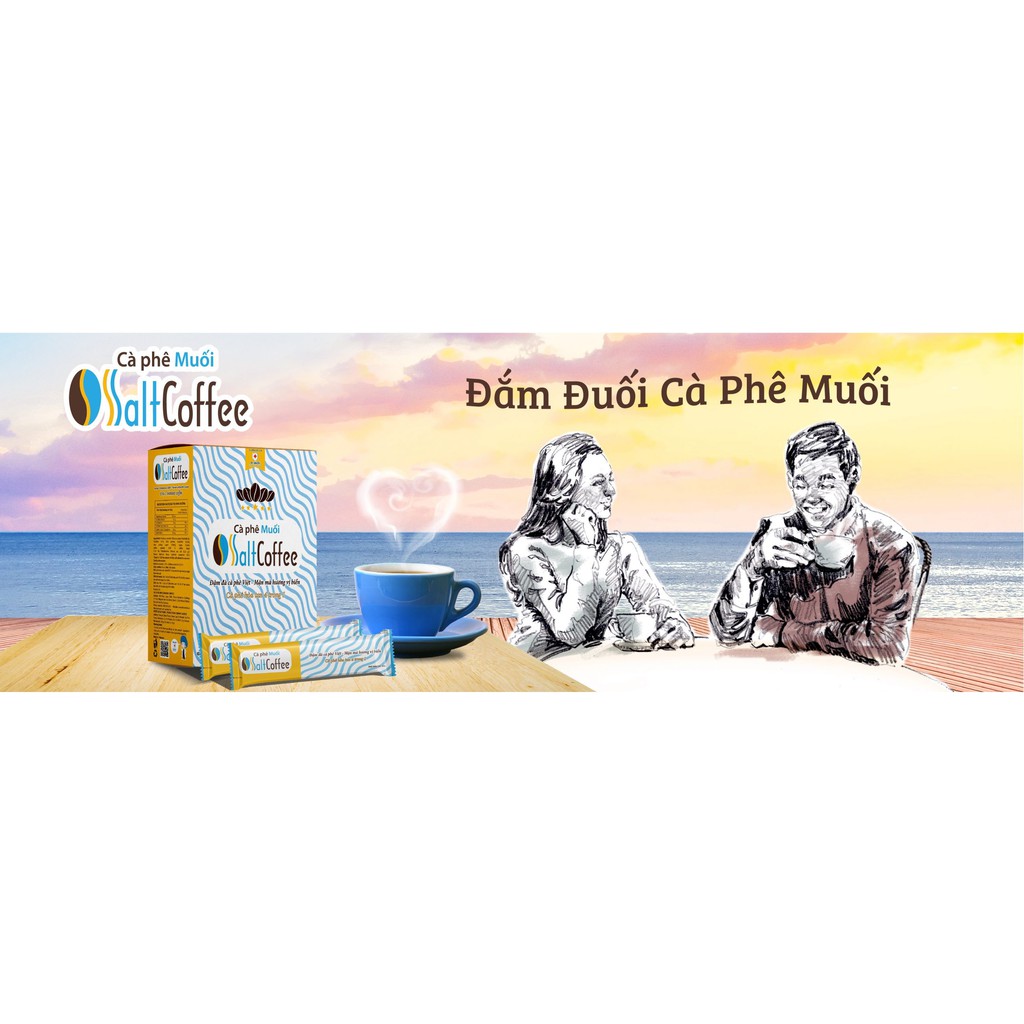 Cà Phê Muối SaltCoffee - 4in1 Đậm đà cà phê Việt - Mặn mà hương vị biển (9 gói-18 gói / Hộp) | BigBuy360 - bigbuy360.vn