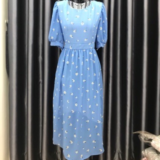 HCM có sẵn Đầm maxi hoa nhí tay ngắn 20 MÀU có size 62kg