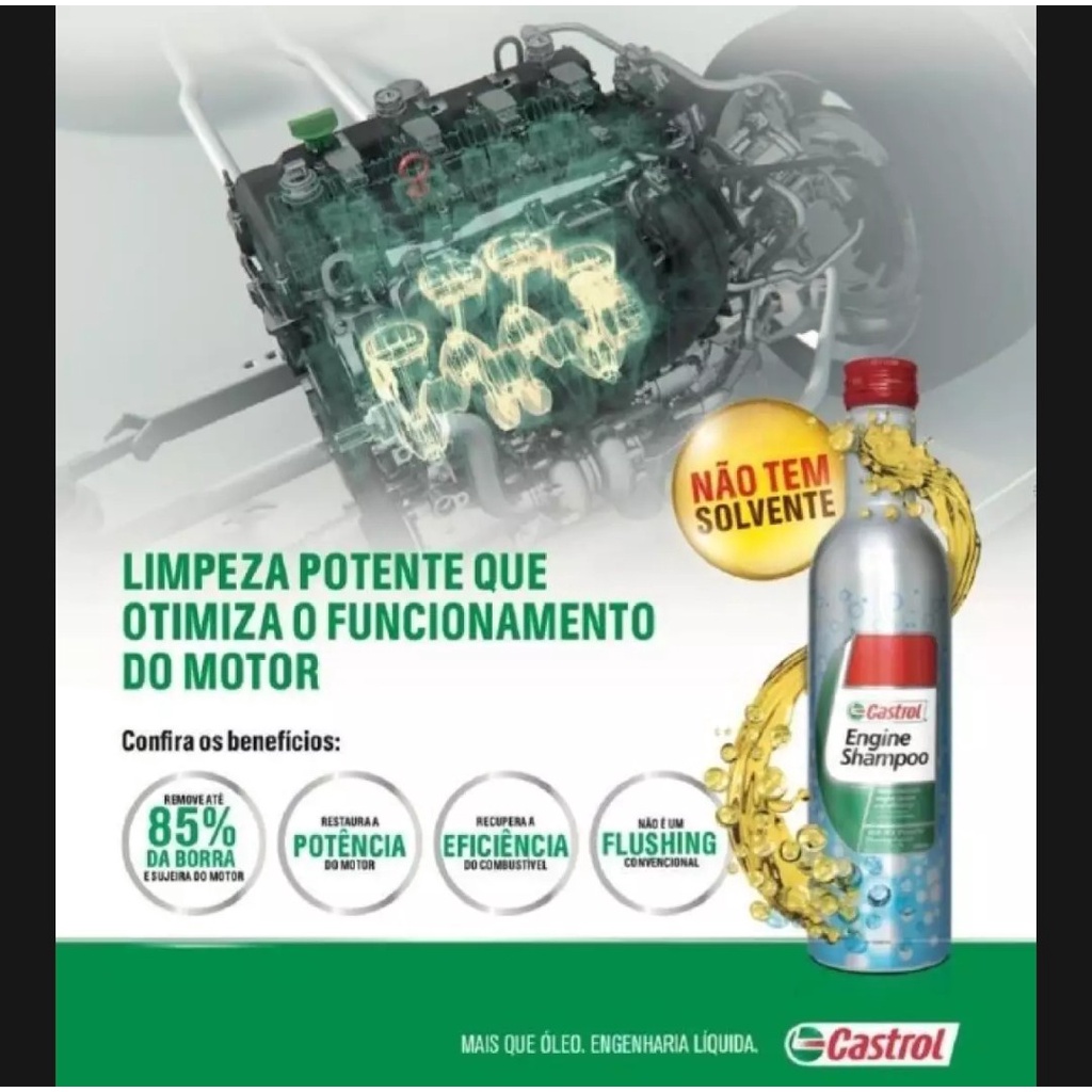 Dung Dịch Súc Rửa Động Cơ Ô Tô Castrol Engine Shampoo 300ml