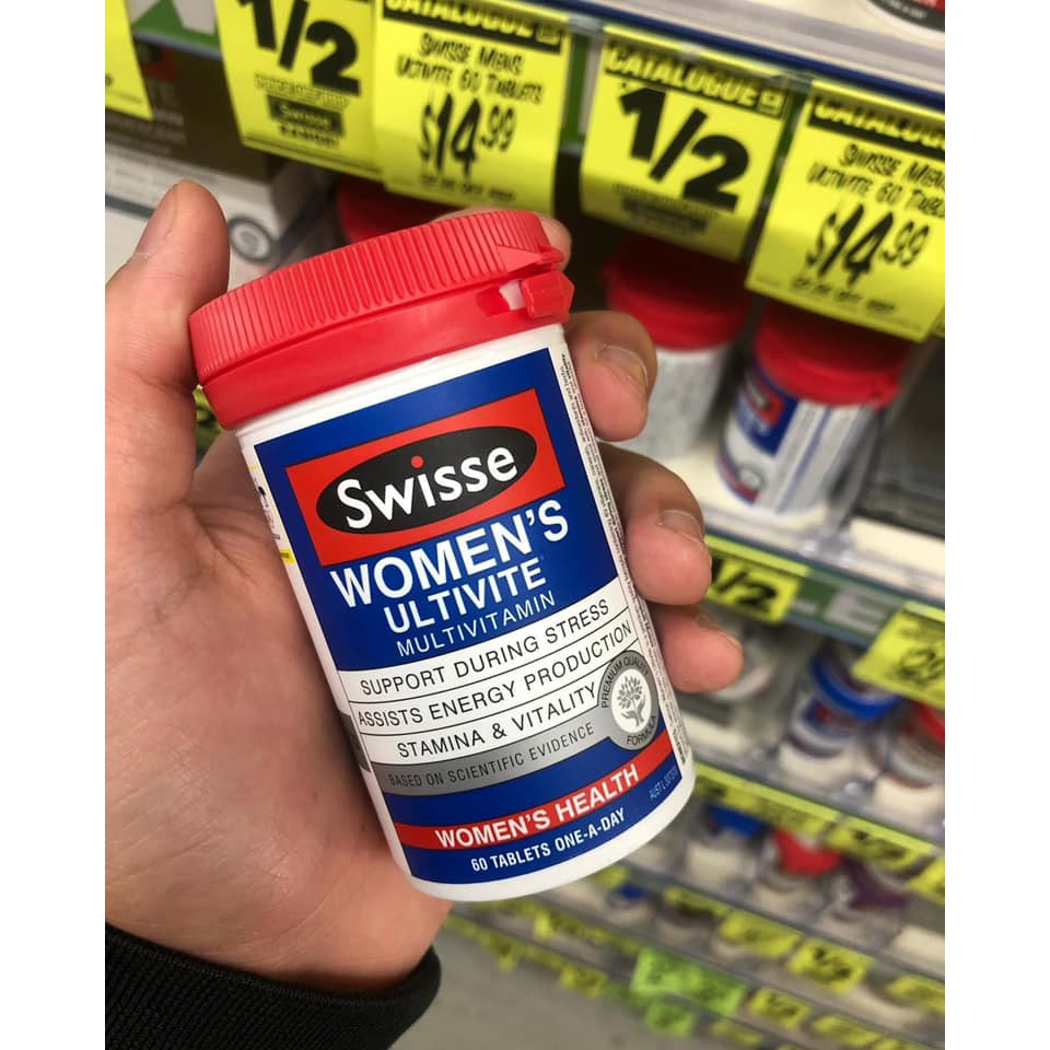 Vitamin tổng hợp cho nữ Multivitamin for women - Swisse Women’s Ultivite Multivitamin, 60 viên