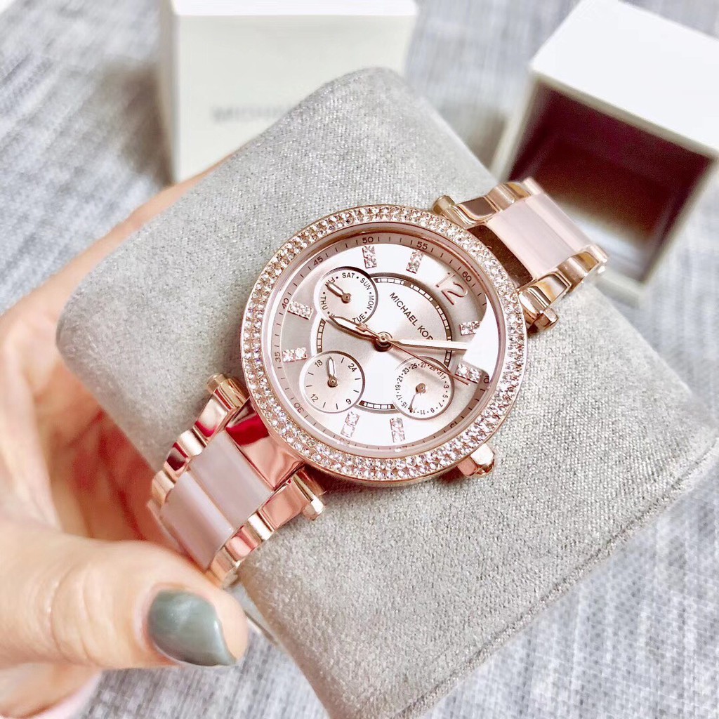 Đồng hồ nữ michael kors mk6110 màu hồng 34mm