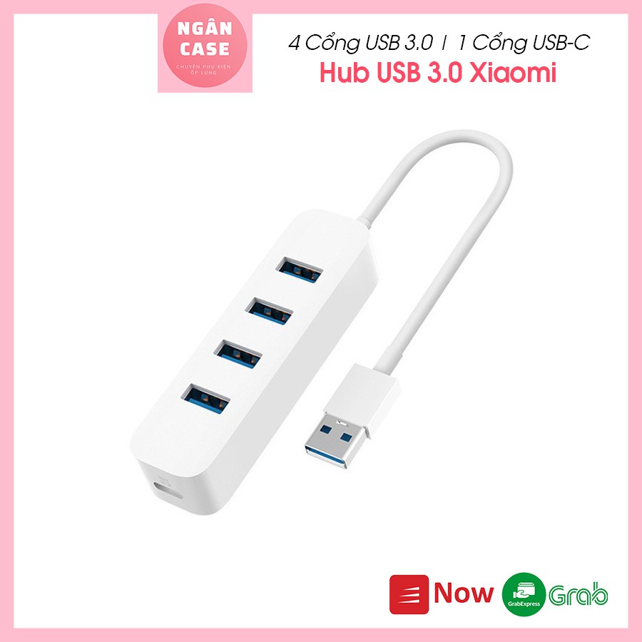 Bộ chia/ Hub USB 3.0 Xiaomi (4 Cổng USB &amp; 1 Cổng Type C)