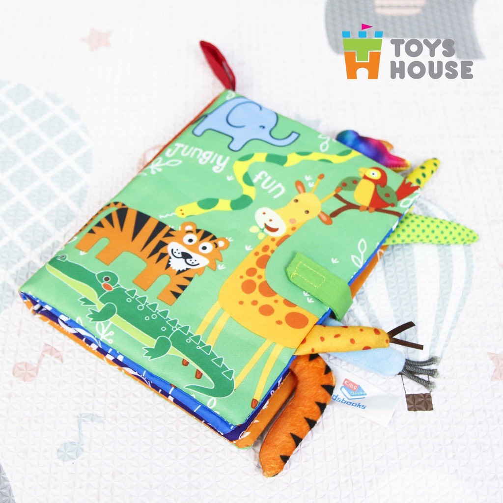 Sách vải Toyshouse với nhiều chủ đề giúp phát triển đa giác quan cho bé từ sơ sinh (Giao ngẫu nhiên)