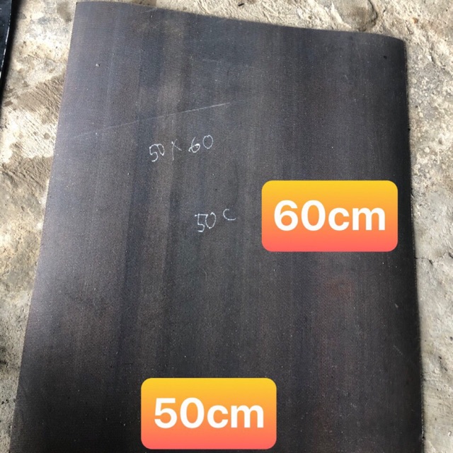 Sản phẩm gia đình làm: Tấm chắn bùn kích thước 50x60cm chất liệu băng tải