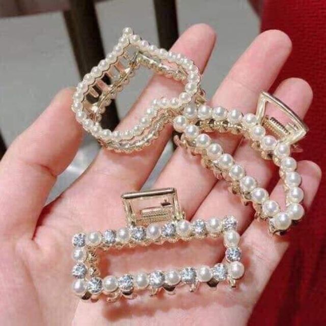 Set kẹp tóc ngọc trai