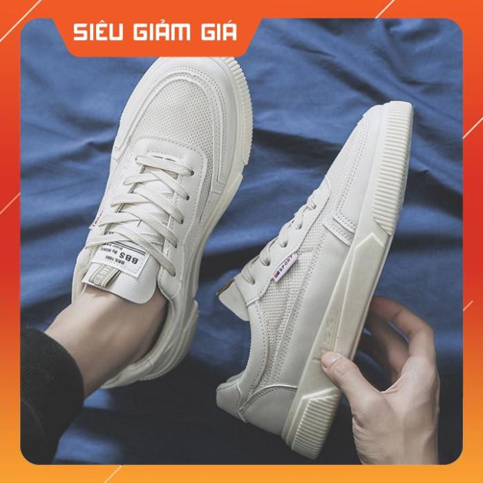 Giày Sneaker Nam Trắng Lịch lãm Siêu Nhẹ Siêu Thoáng - G10 -new
