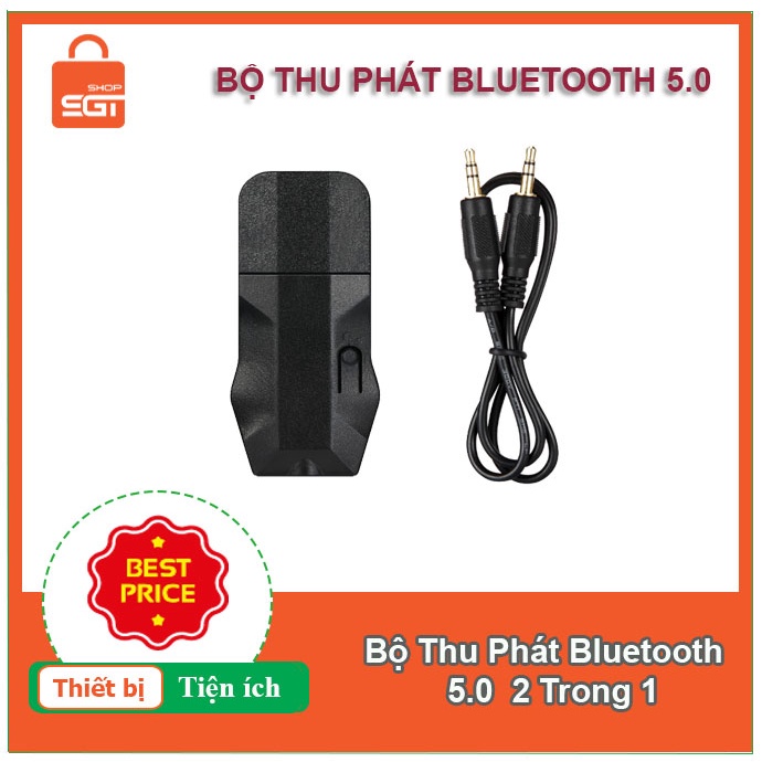 USB Bluetooth 5.0 Thu Và Phát Bluetooth Âm Thanh Stereo 2 Chức Năng