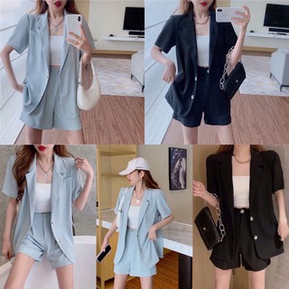Order Áo blazer cộc tay và quần short hè 2021 hàng qc loại 1