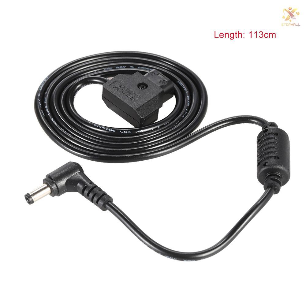 E&T D-Tap 2 Pin Male Connector to DC 5.5 * 2.5mm Plug Power Cord Cable for BMCC BMPC DSLR Rig Power