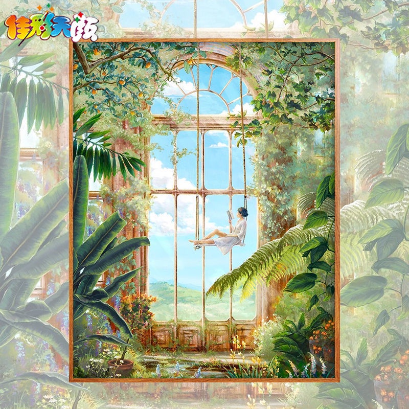 Bộ Tranh Sơn Dầu 40*50cm Tự Làm Họa Tiết Động Vật Trang Trí Nội Thất Sang Trọng Tiện Dụng Kèm Phụ Kiện