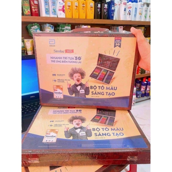 Bộ tô màu sáng tạo hộp gỗ Similac