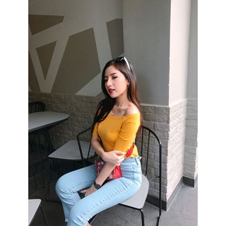 áo crotop trễ vai
