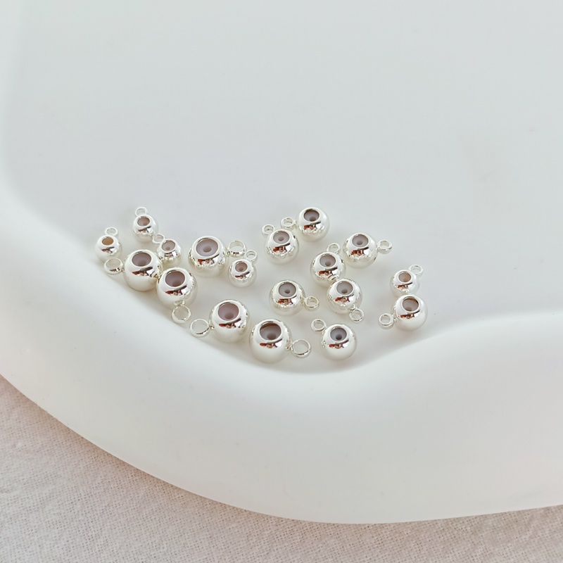 Phụ Kiện Vòng Silicone Mạ Bạc Làm Trang Sức DIY