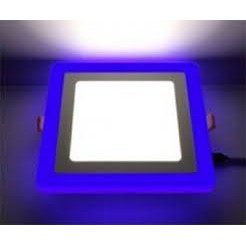 Đèn Led ốp trần 16w ( 12w +4w) vuông nổi 2 màu 3 chế độ sáng trắng+viền sáng màu LP-So12+4B-G