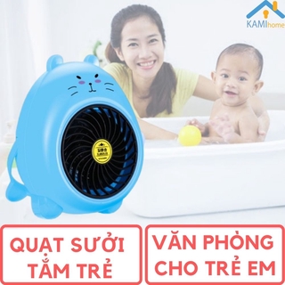 Đèn sưởi nhà tắm hình Thú cho trẻ em bé Quạt mini để bàn văn phòng mã 17012