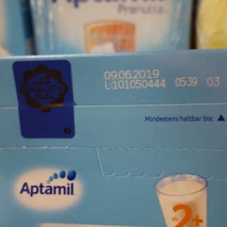 SỮA APTAMIL ĐỨC 1+, 2+  600gr