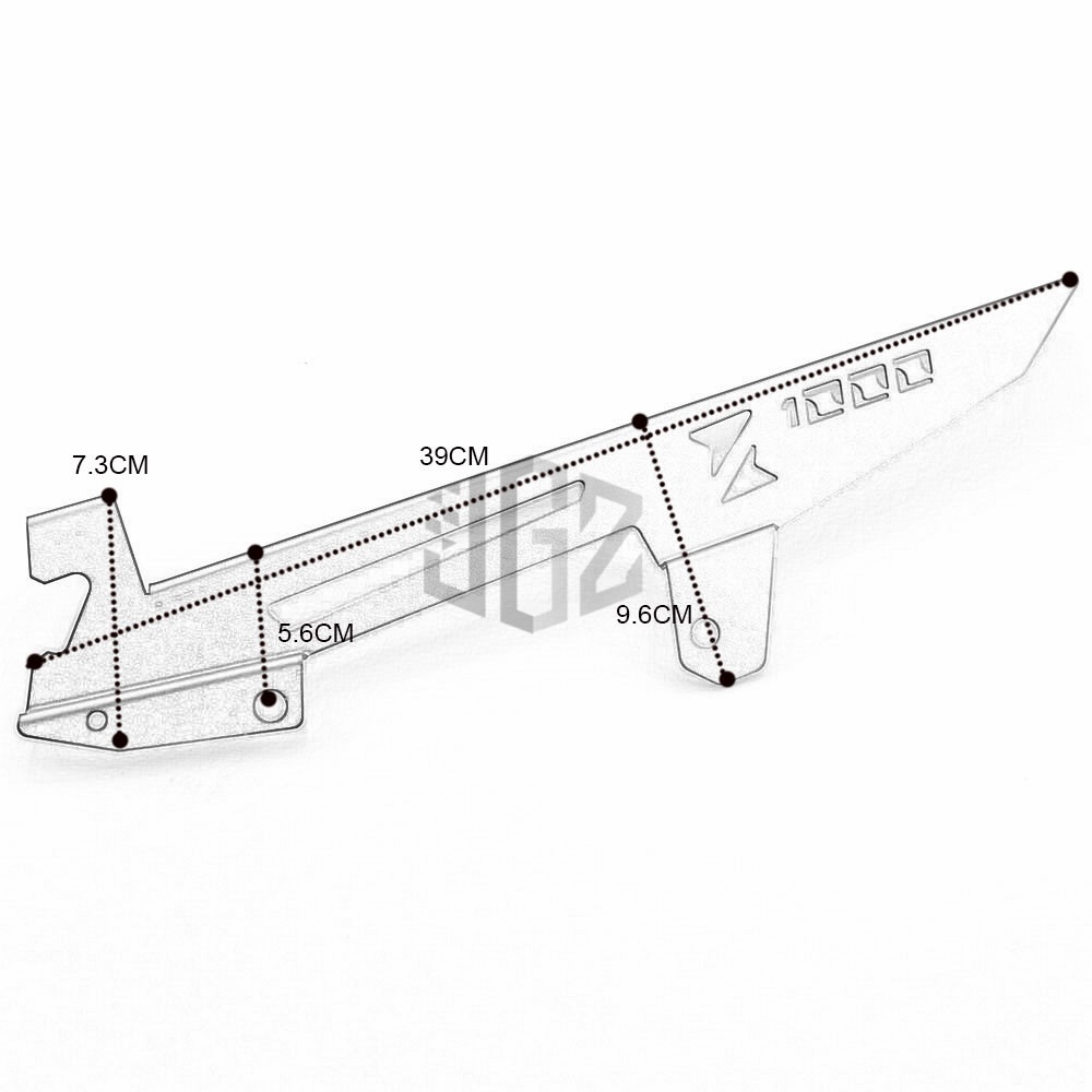 Phụ Kiện Bảo Vệ Dây Xích Xe Mô Tô Kawasaki Z1000 Z1000SX Bằng Nhôm CNC