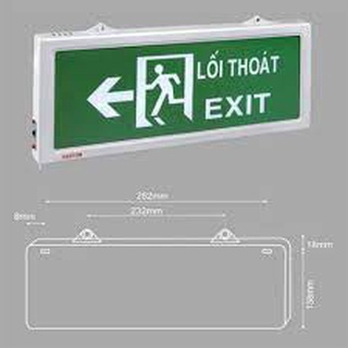 Đèn exit chỉ dẫn lối thoát hiểm kentom 1 mặt 601 - hàng chính hãng