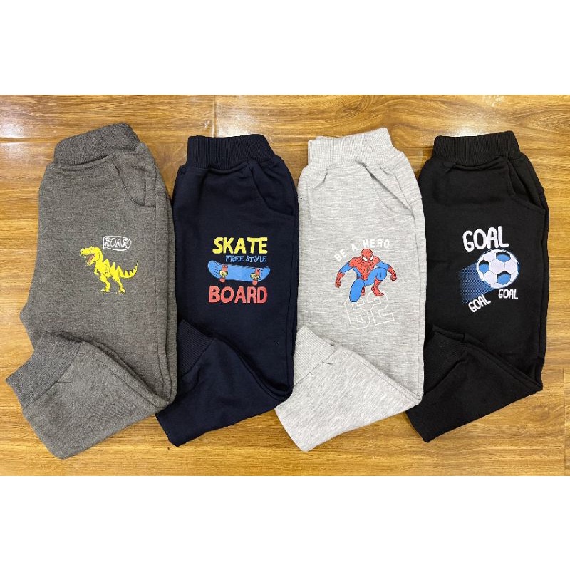 Quần Nỉ Jogger da cá bé trai 1-7y