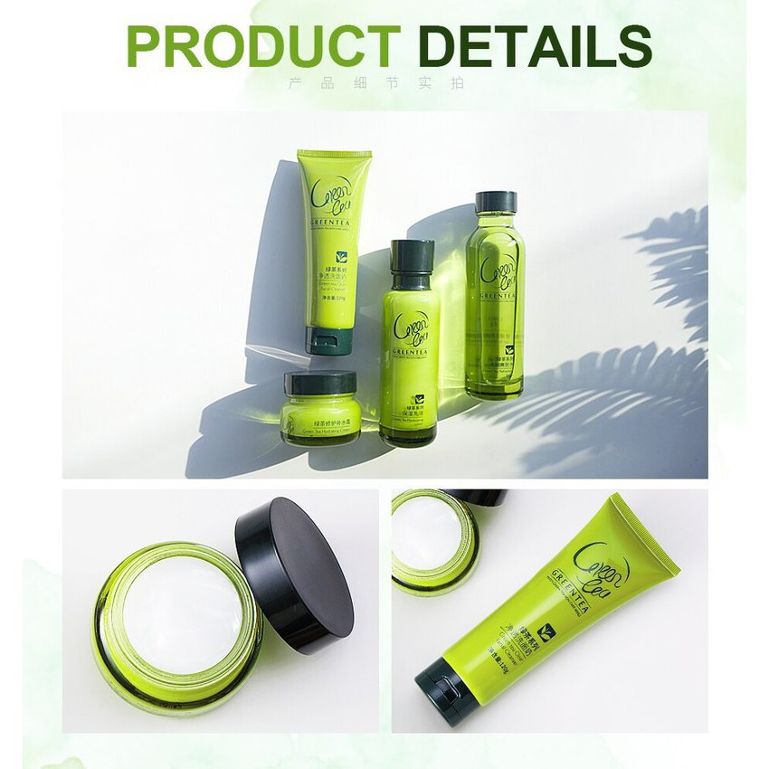 Bộ dưỡng ẩm cao cấp Laikou làm săn chắc và chống lão hóa chiết suất trà xanh bộ chăm sóc da HT-TL43 | BigBuy360 - bigbuy360.vn
