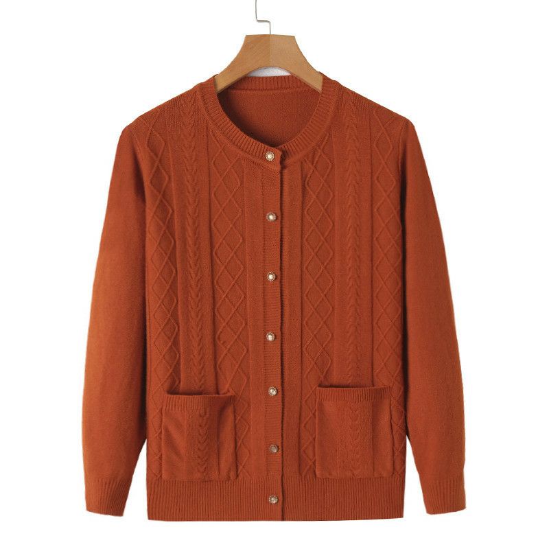 Áo len Cardigan trung niên( Dày vừa freesize 48_60kg) | BigBuy360 - bigbuy360.vn
