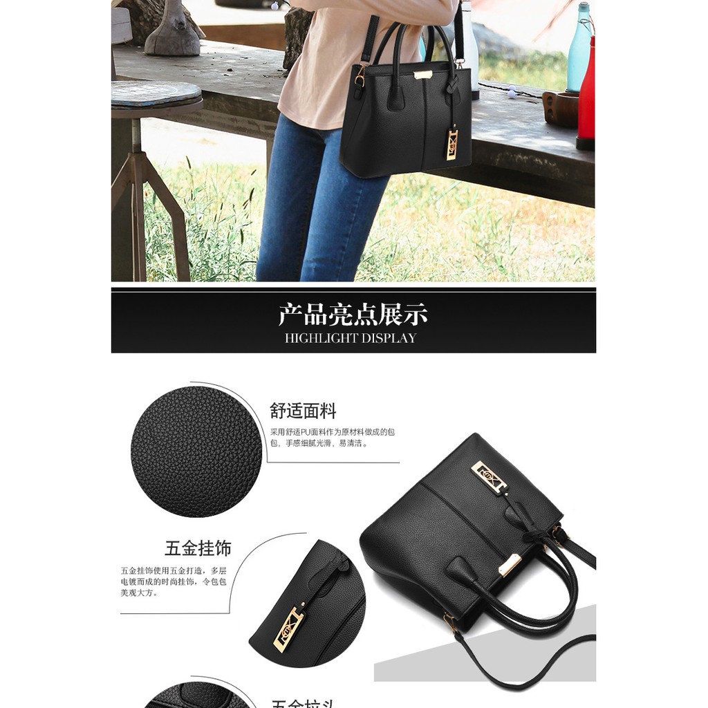 Túi xách chất liệu da mềm kích thước lớn thời trang mới 2021 dành cho phụ nữ trung niên