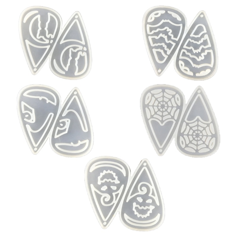 Khuôn Silicone Làm Bông Tai Nhựa Resin DIY